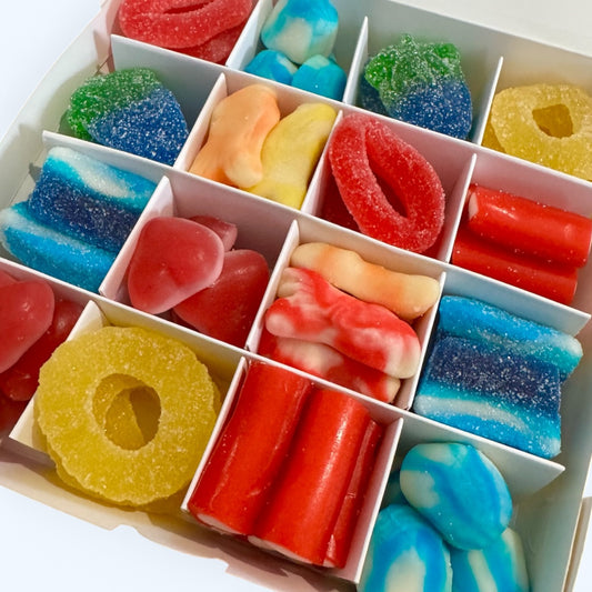 SWEET BOX - CHOOSE UP TO 8 DIFFERENT SWEETS