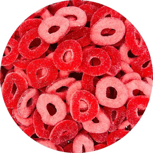 100G - Fizzy Strawberry Rings